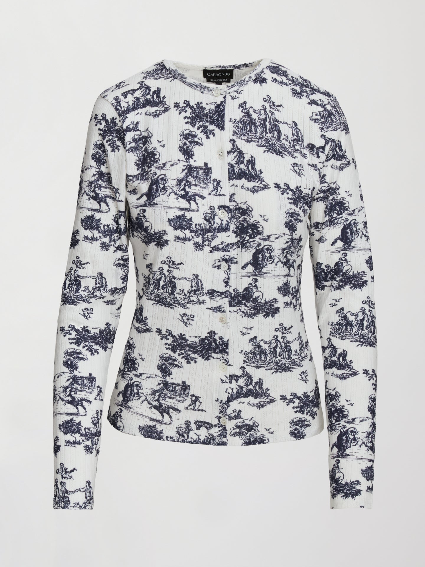 Carbon38 Toile Sleep Set - Navy Toile