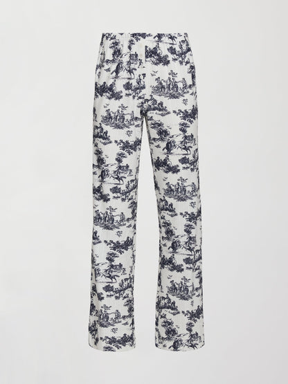 Carbon38 Toile Sleep Set - Navy Toile