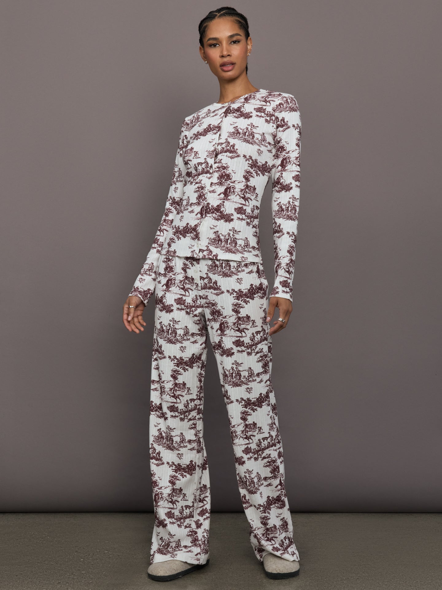 Carbon38 Toile Sleep Set - Fig Toile