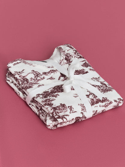 Carbon38 Toile Sleep Set - Fig Toile