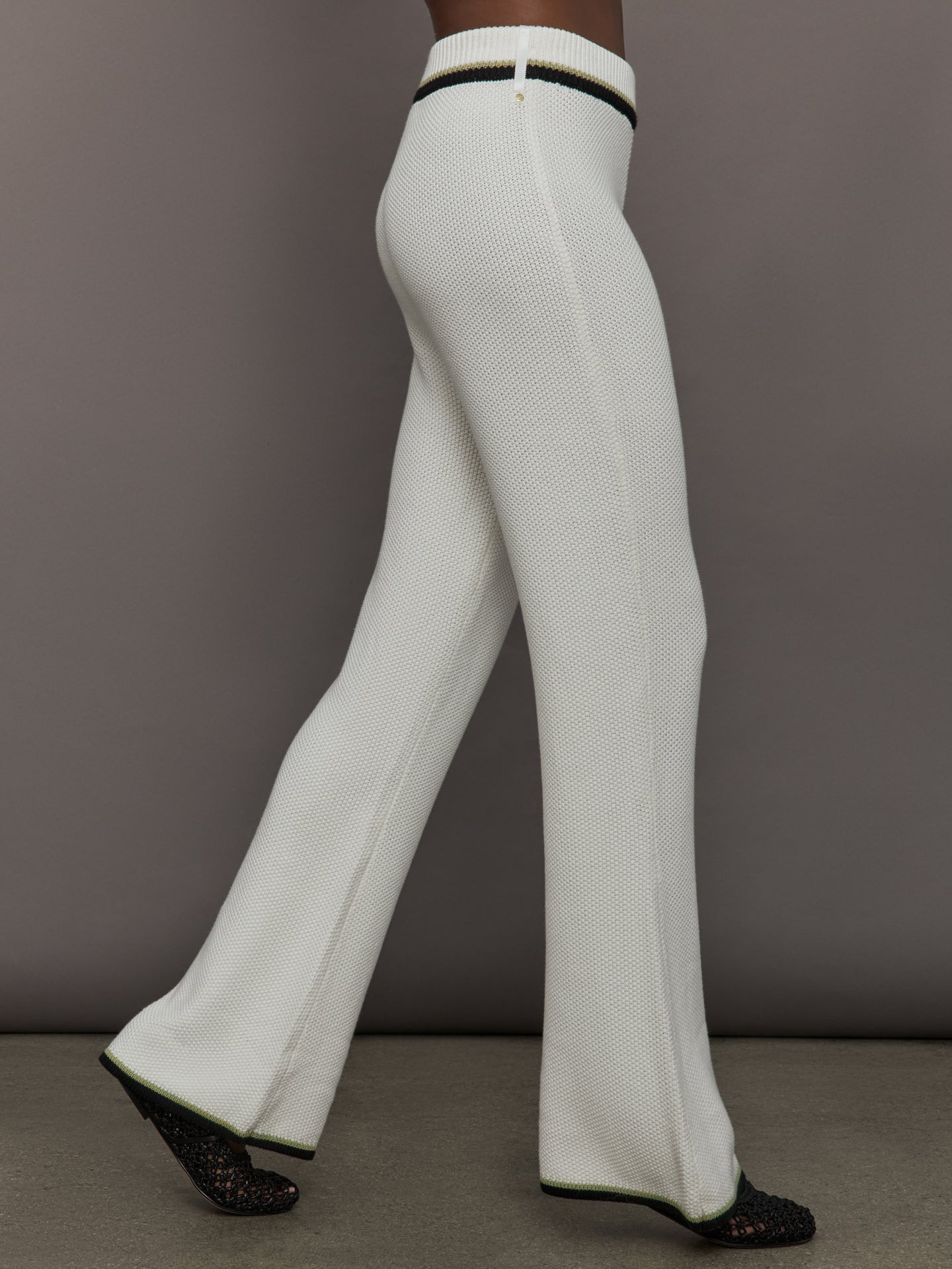 Carbon38 The Soraya Knit Pants - Sea Salt