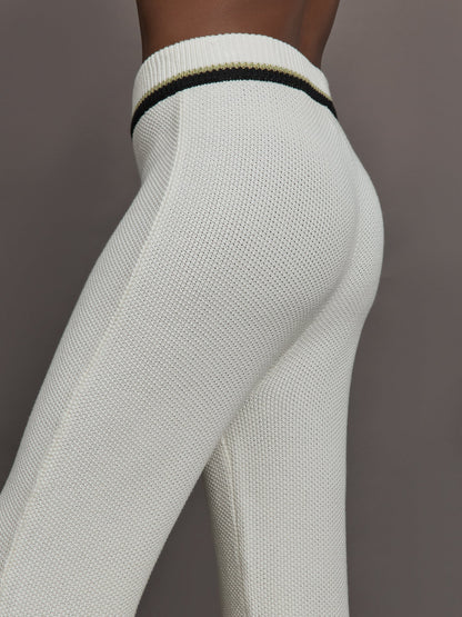 Carbon38 The Soraya Knit Pants - Sea Salt