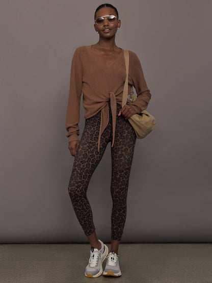 Carbon38 Knot Front Sweater - Cocoa