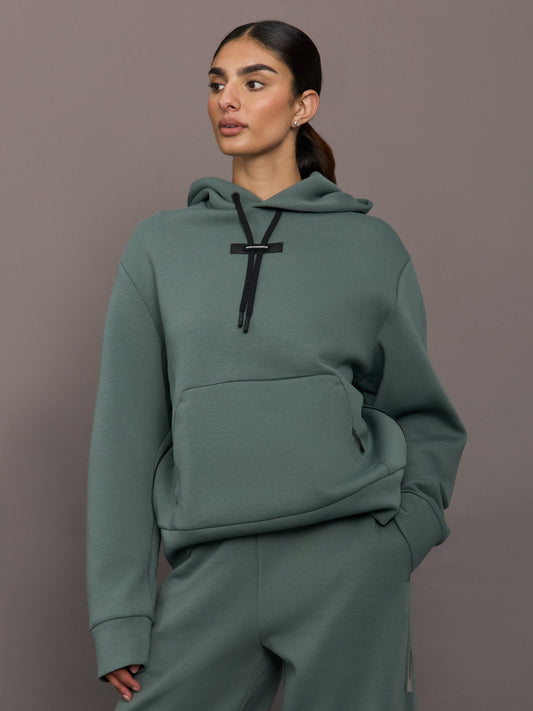 Carbon38 Focus Tech Hoodie - Olive