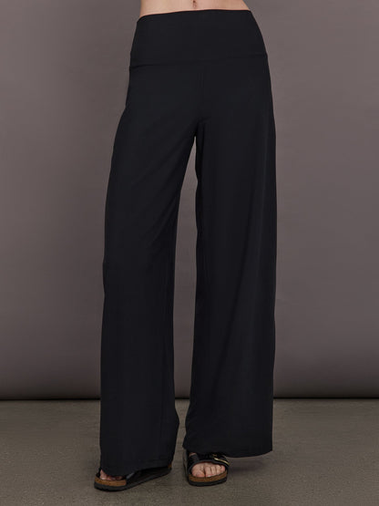 Carbon38 Palazzo Pant in Melt - Black