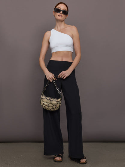 Carbon38 Palazzo Pant in Melt - Black