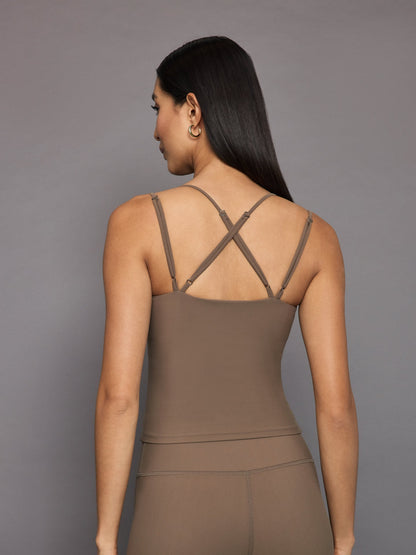 Carbon38 Strappy Tank in Melt - Caribou