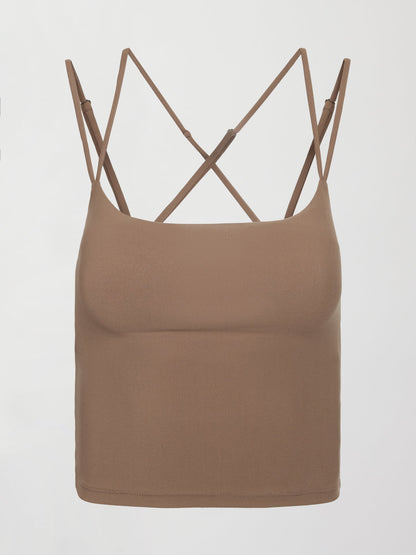 Carbon38 Strappy Tank in Melt - Caribou