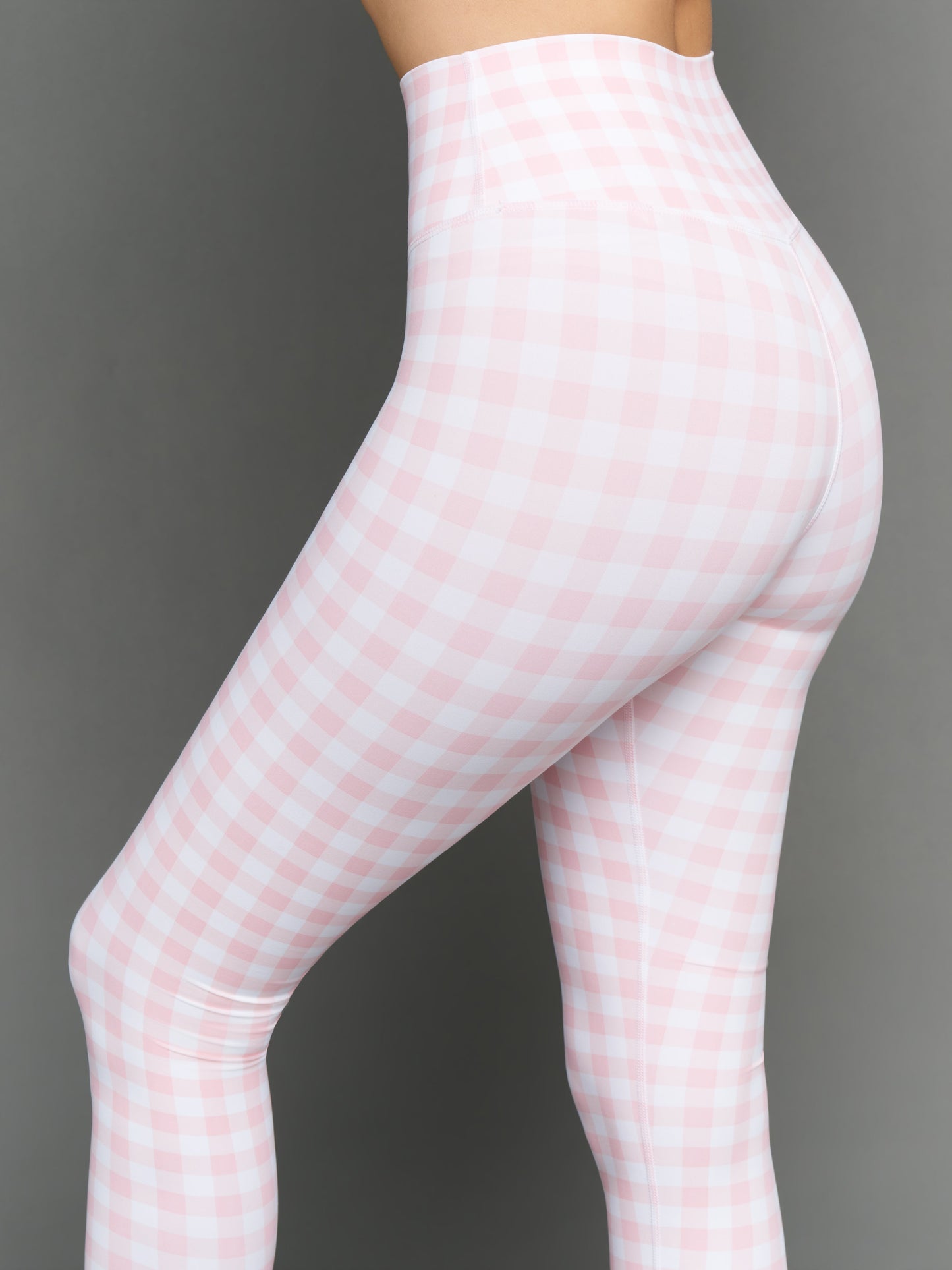 Carbon38 Gingham Capri in Melt - Pink Gingham