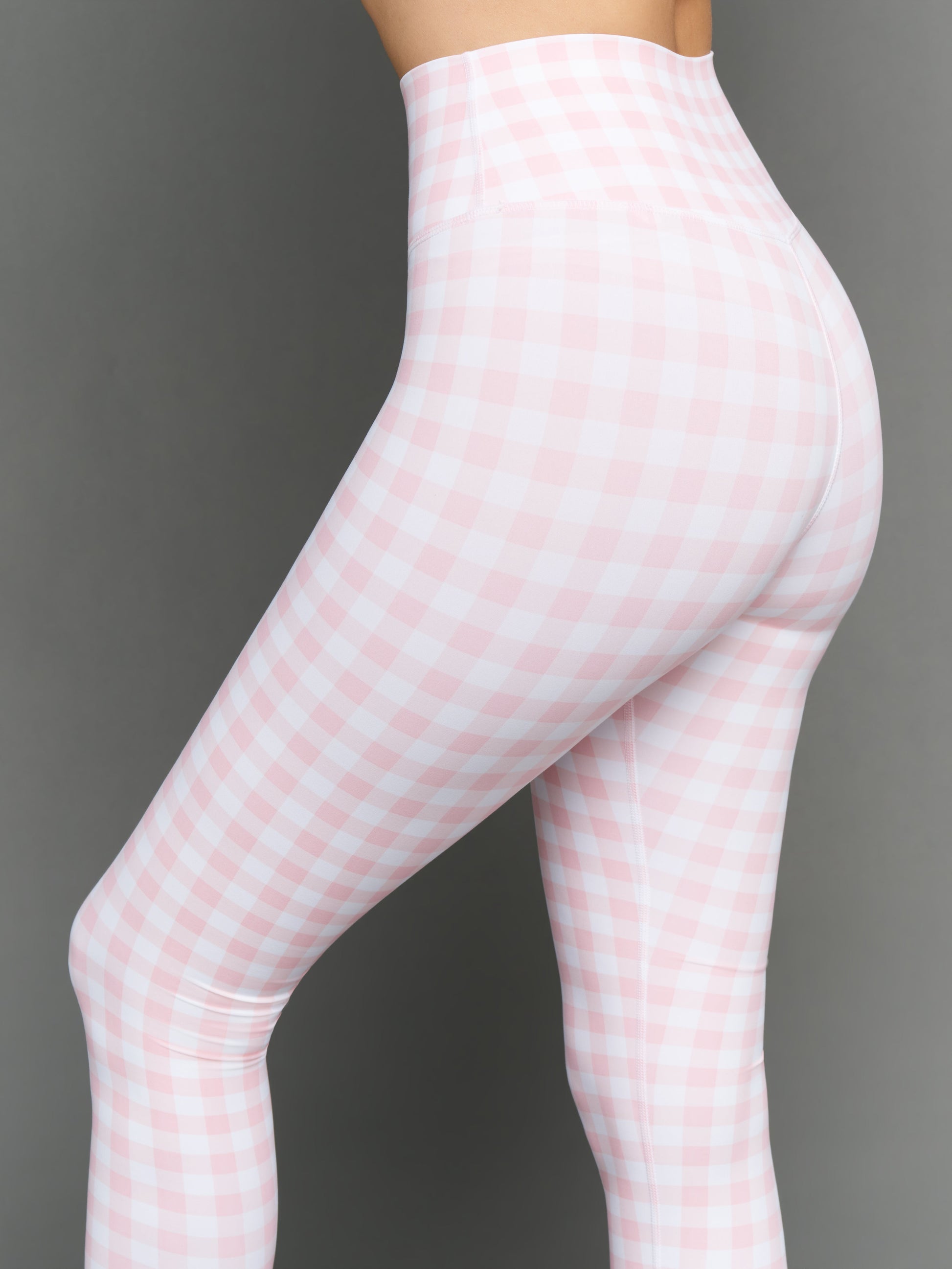 Carbon38 Gingham Capri in Melt - Pink Gingham