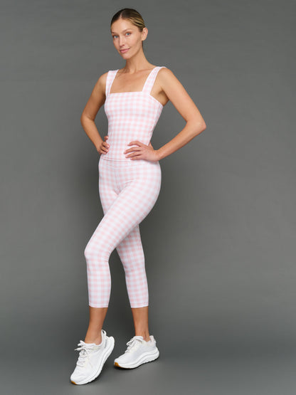 Carbon38 Gingham Capri in Melt - Pink Gingham