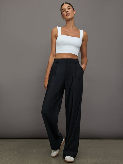 Carbon38 Square Neck Bra Top in Melt - White