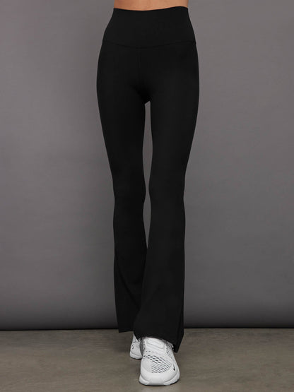 Carbon38 Split Bootcut Legging in Melt - Black