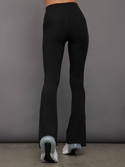 Carbon38 Split Bootcut Legging in Melt - Black