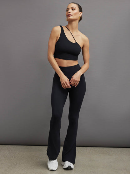 Carbon38 Split Bootcut Legging in Melt - Black