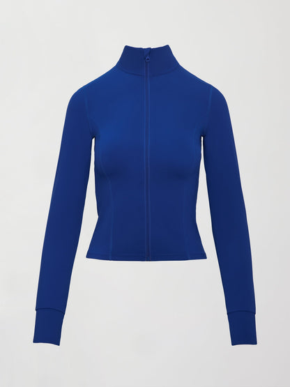 Carbon38 Full Zip Active Jacket in Melt - Cobalt Blue