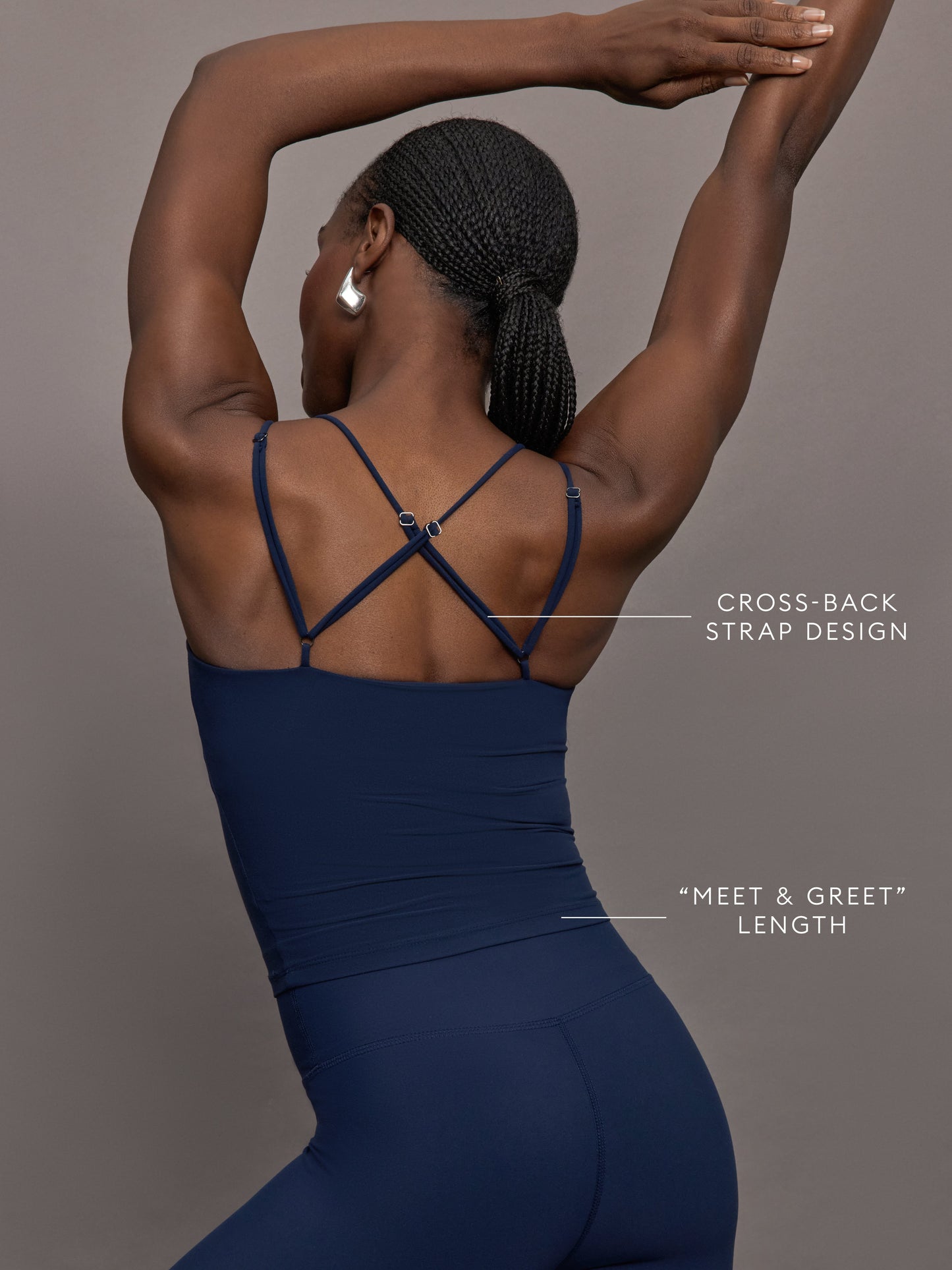 Carbon38 Strappy Tank in Melt - Navy Blazer