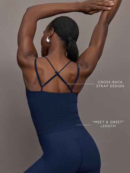 Carbon38 Strappy Tank in Melt - Navy Blazer