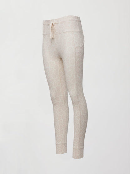 Carbon38 High Rise Sport Pocket Legging in Melt - Snow Leopard