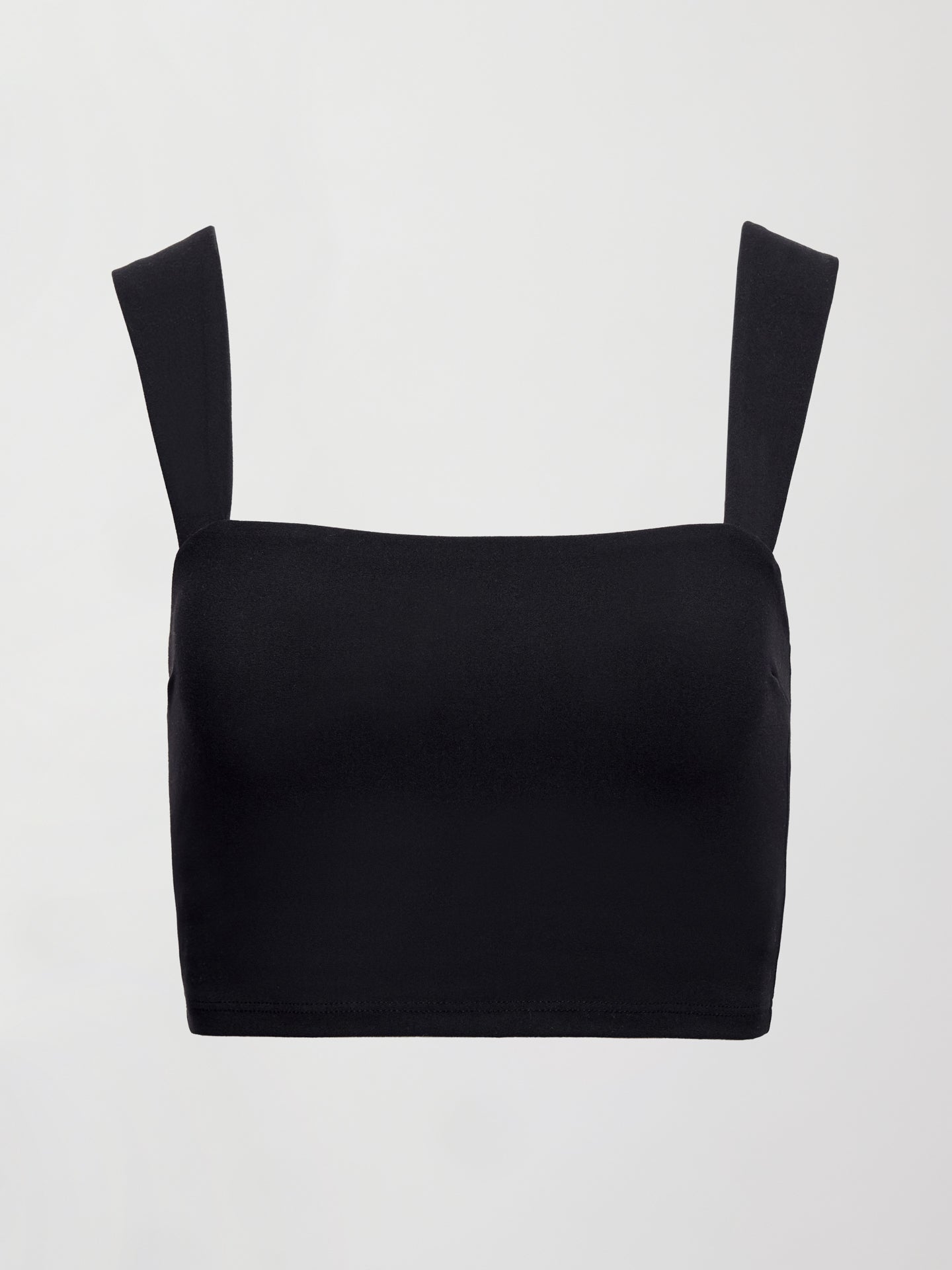 Carbon38 Square Neck Bra Top in Melt - Black