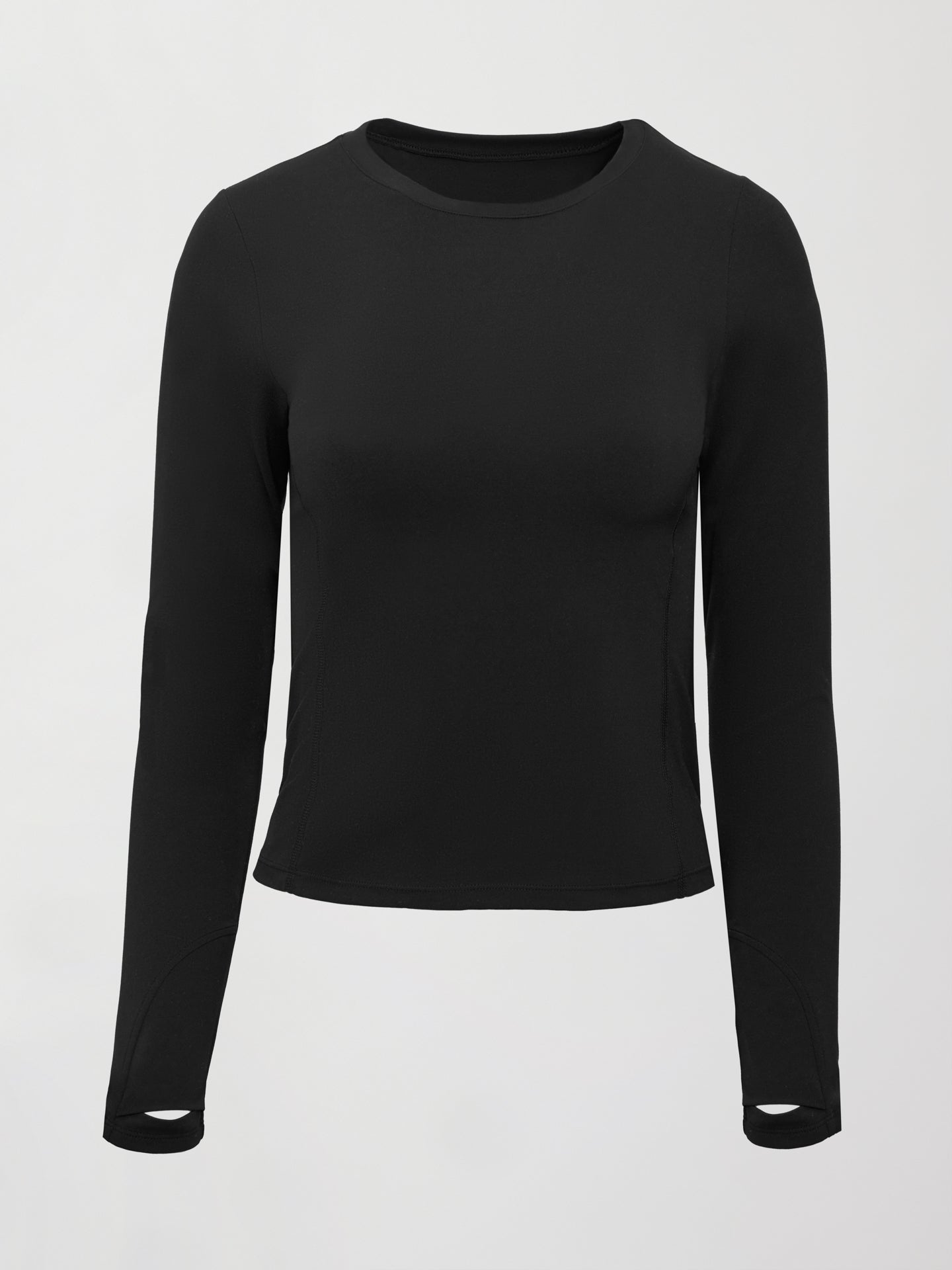 Carbon38 Long Sleeve Crew Neck in Melt - Black