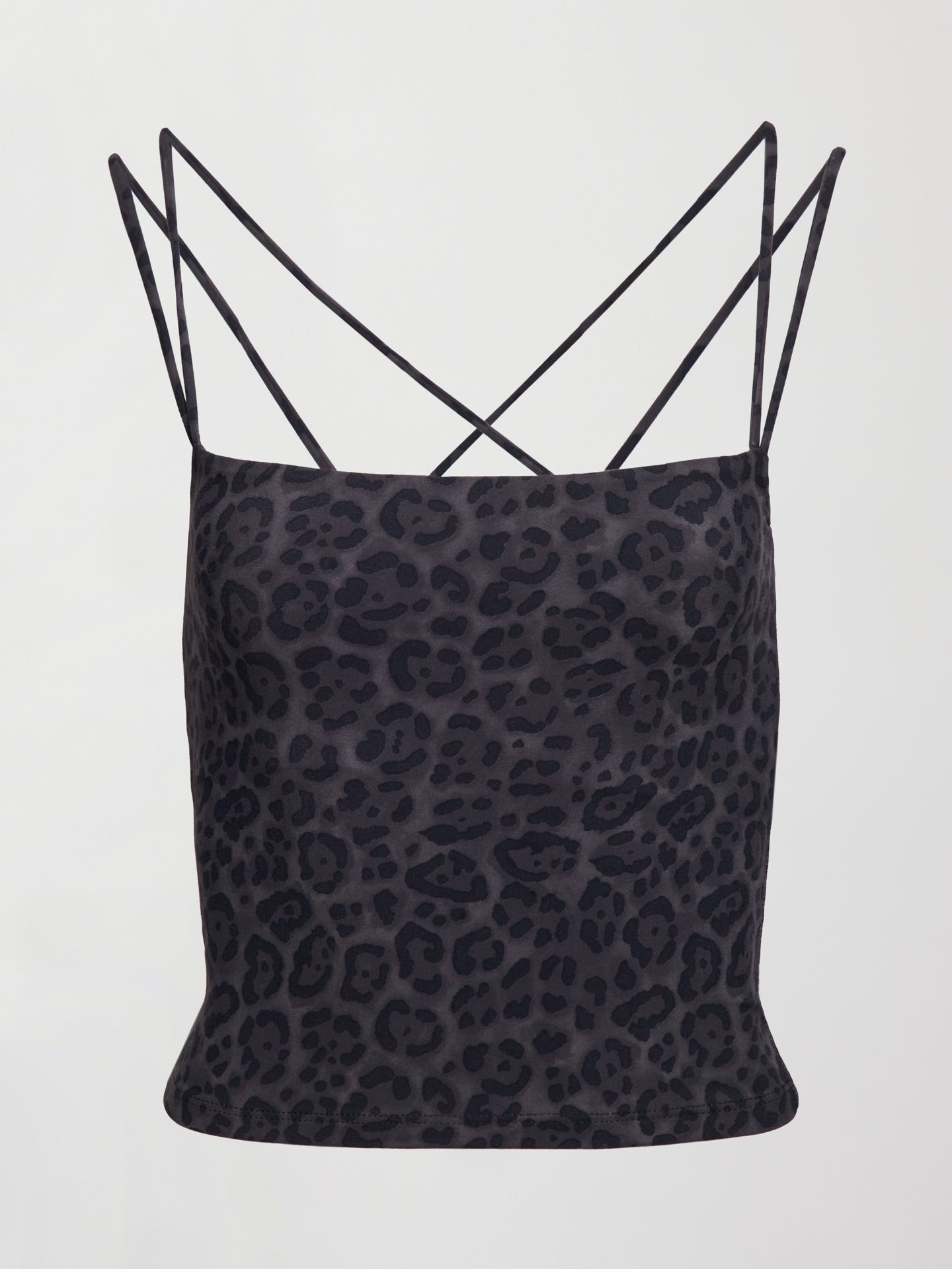Carbon38 Strappy Tank in Melt - Charcoal Leopard