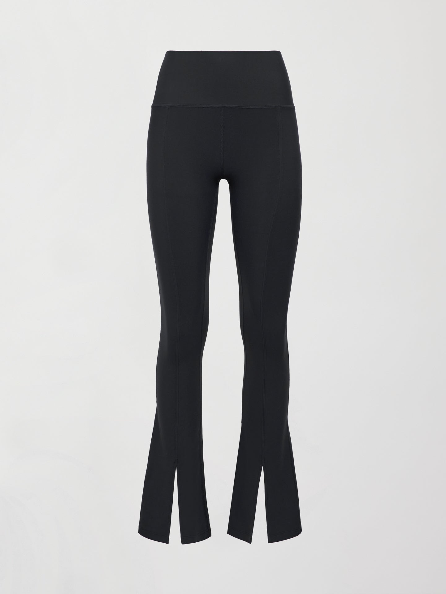 Carbon38 Split Front Legging in Melt - Black