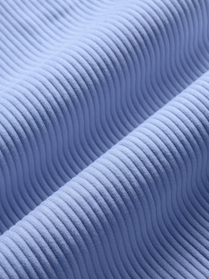 Carbon38 Racerback Bra in Ribbed Melt - Hydrangea