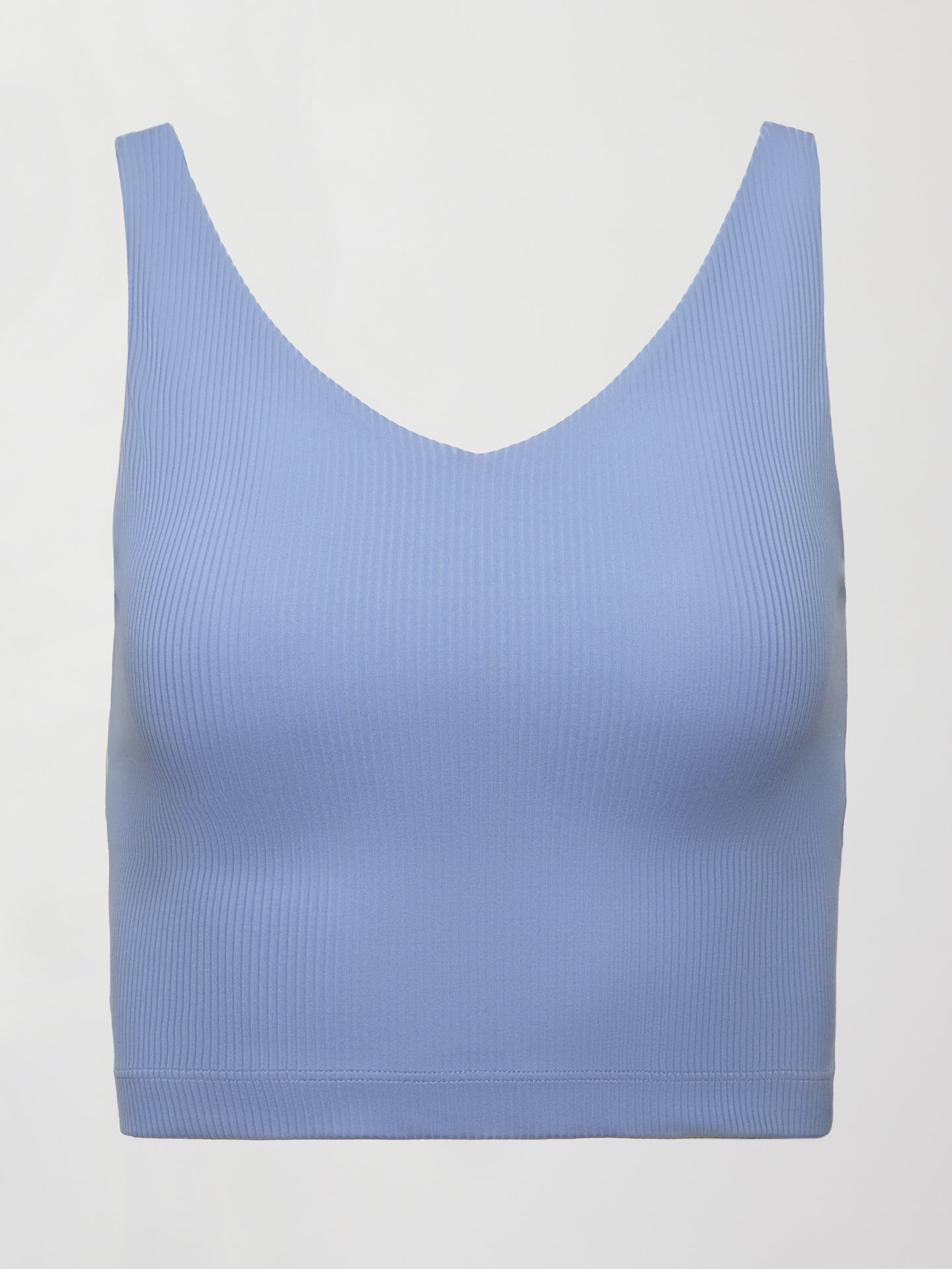 Carbon38 V-Neck Tank in Ribbed Melt - Hydrangea