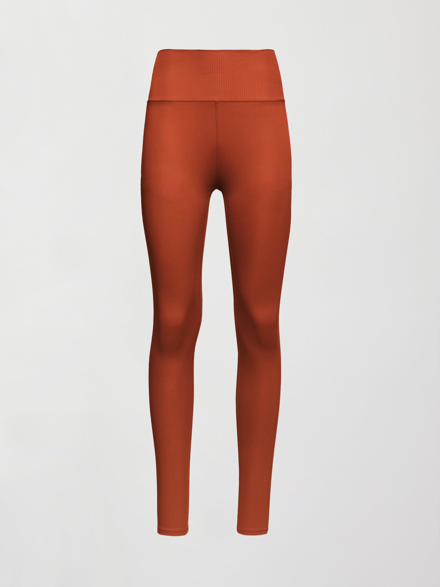 Carbon38 High Rise Legging in Ribbed Melt - Terracotta