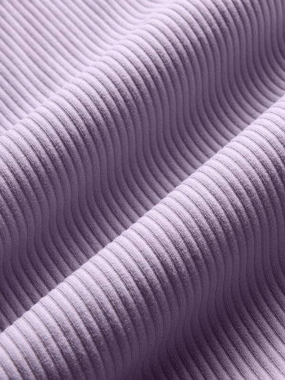 Carbon38 Racerback Bra in Ribbed Melt - Lavender Grey