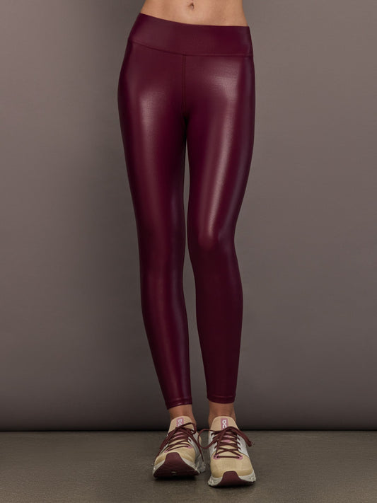 Carbon38 Regular Rise 7/8 Legging in Takara Shine - Fig