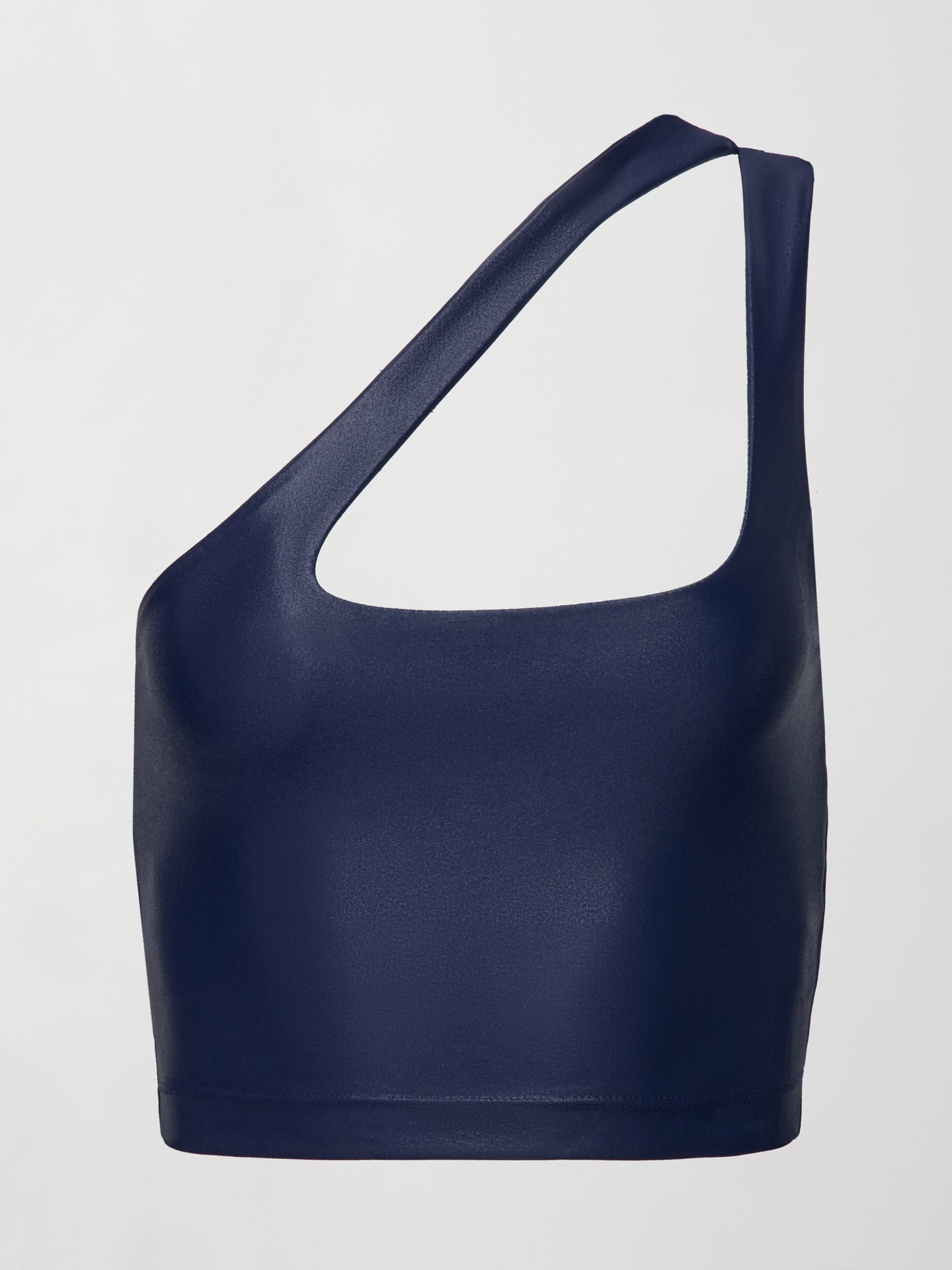 Carbon38 One Shoulder Bra Top in Takara Shine - Navy Blazer