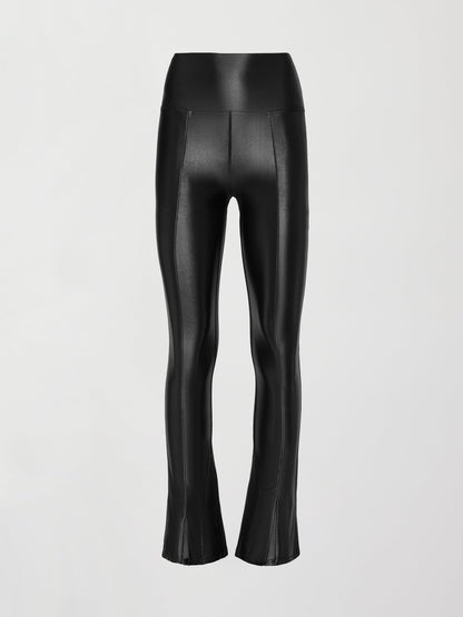 Carbon38 High Rise Flare Legging in Takara Shine - Black