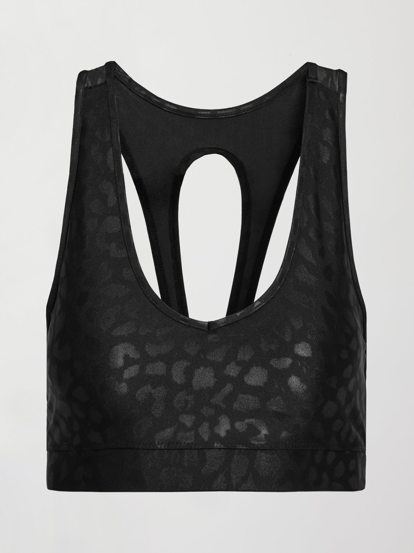 Carbon38 Action Bra 2.0 in Leopard Takara Shine - Black