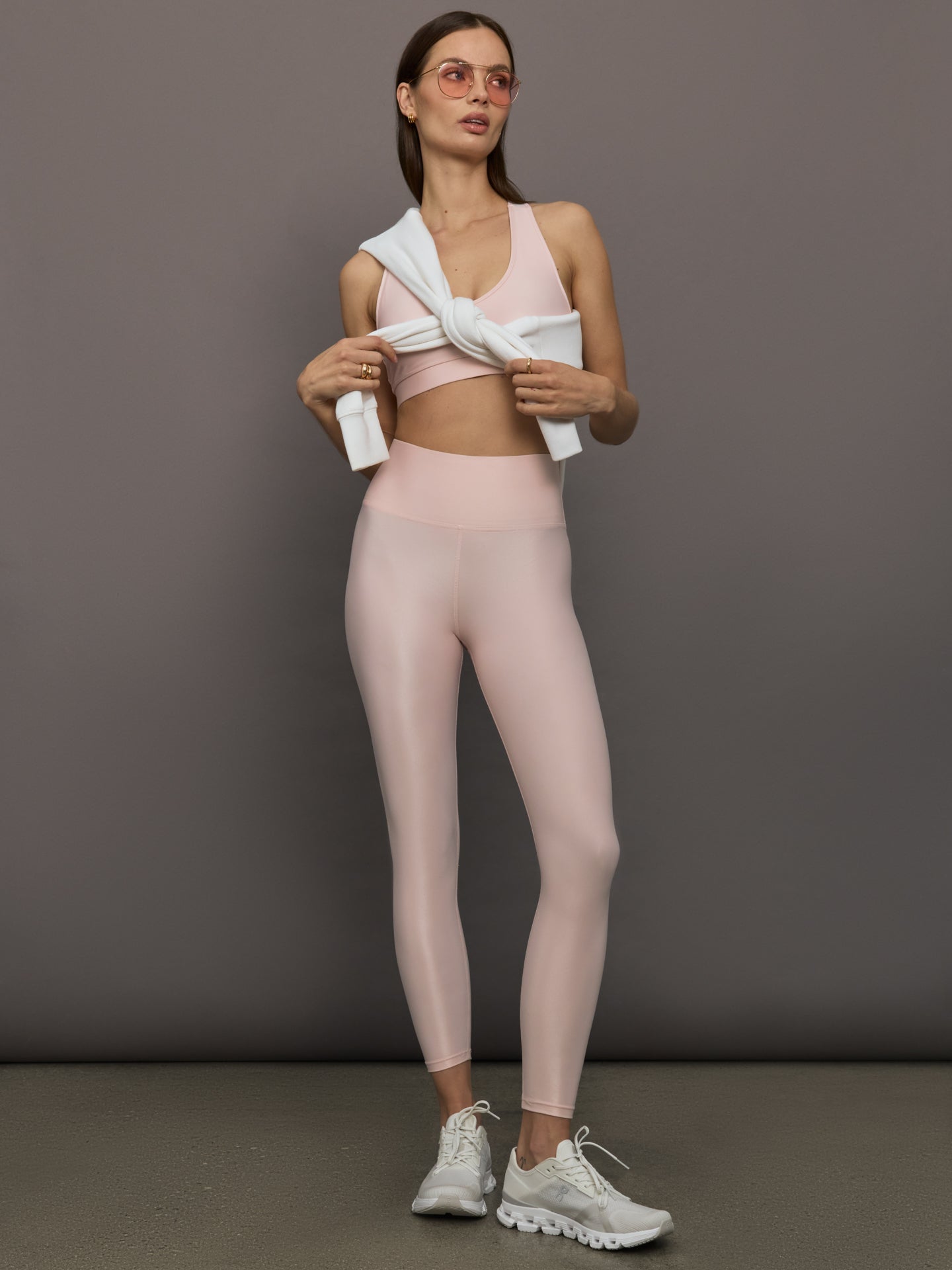 Carbon38 High Rise 7/8 Legging in Takara Shine - Lotus
