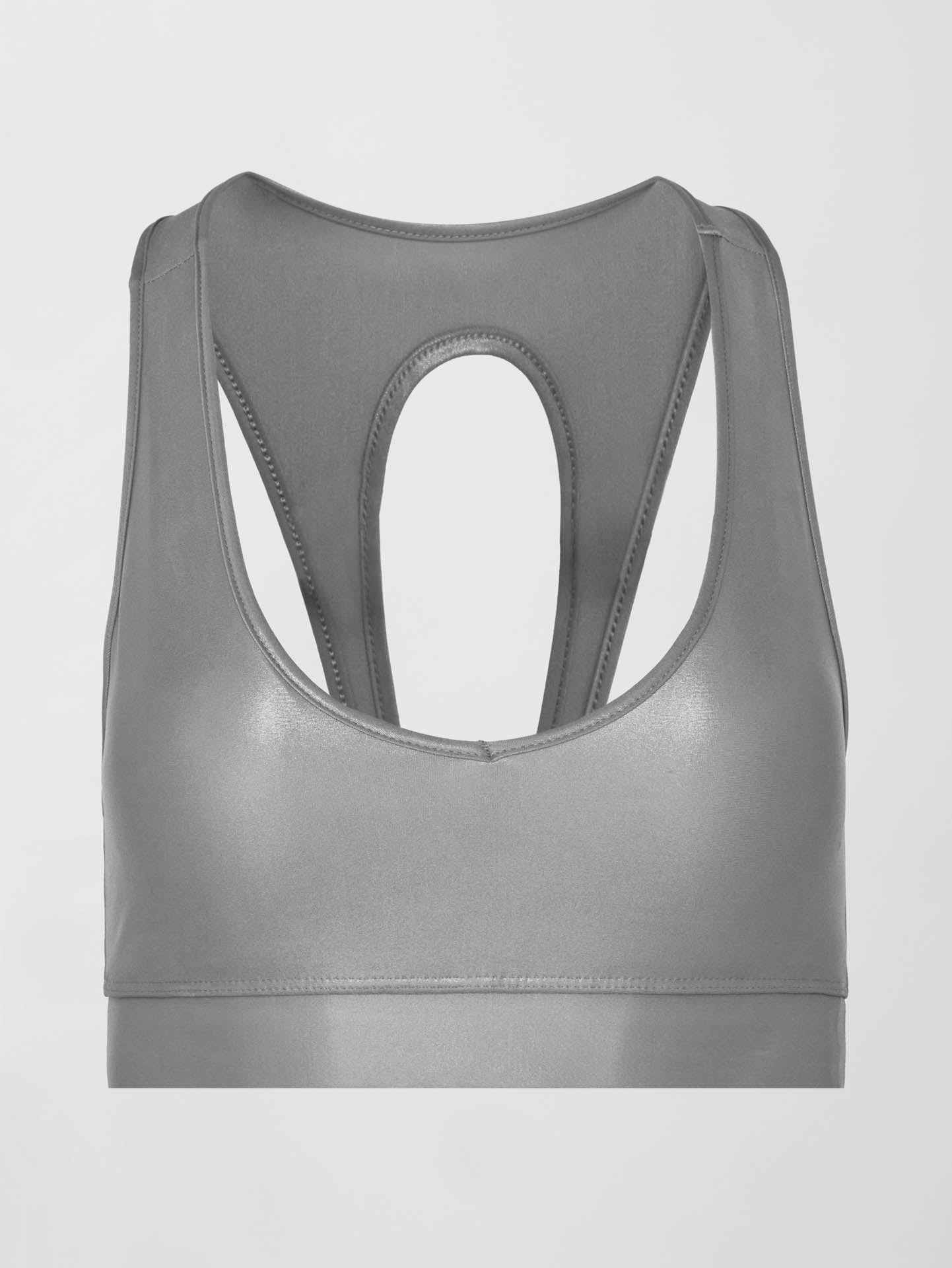 Carbon38 Action Bra 2.0 in Takara Shine - Steel Grey