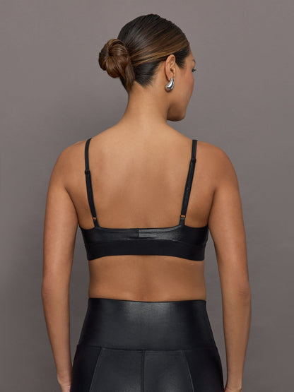 Carbon38 Soft Sculpt Sports Bra in Takara Shine - Black