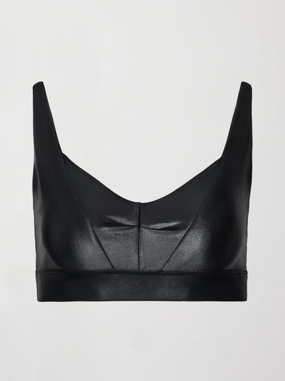 Carbon38 Soft Sculpt Sports Bra in Takara Shine - Black