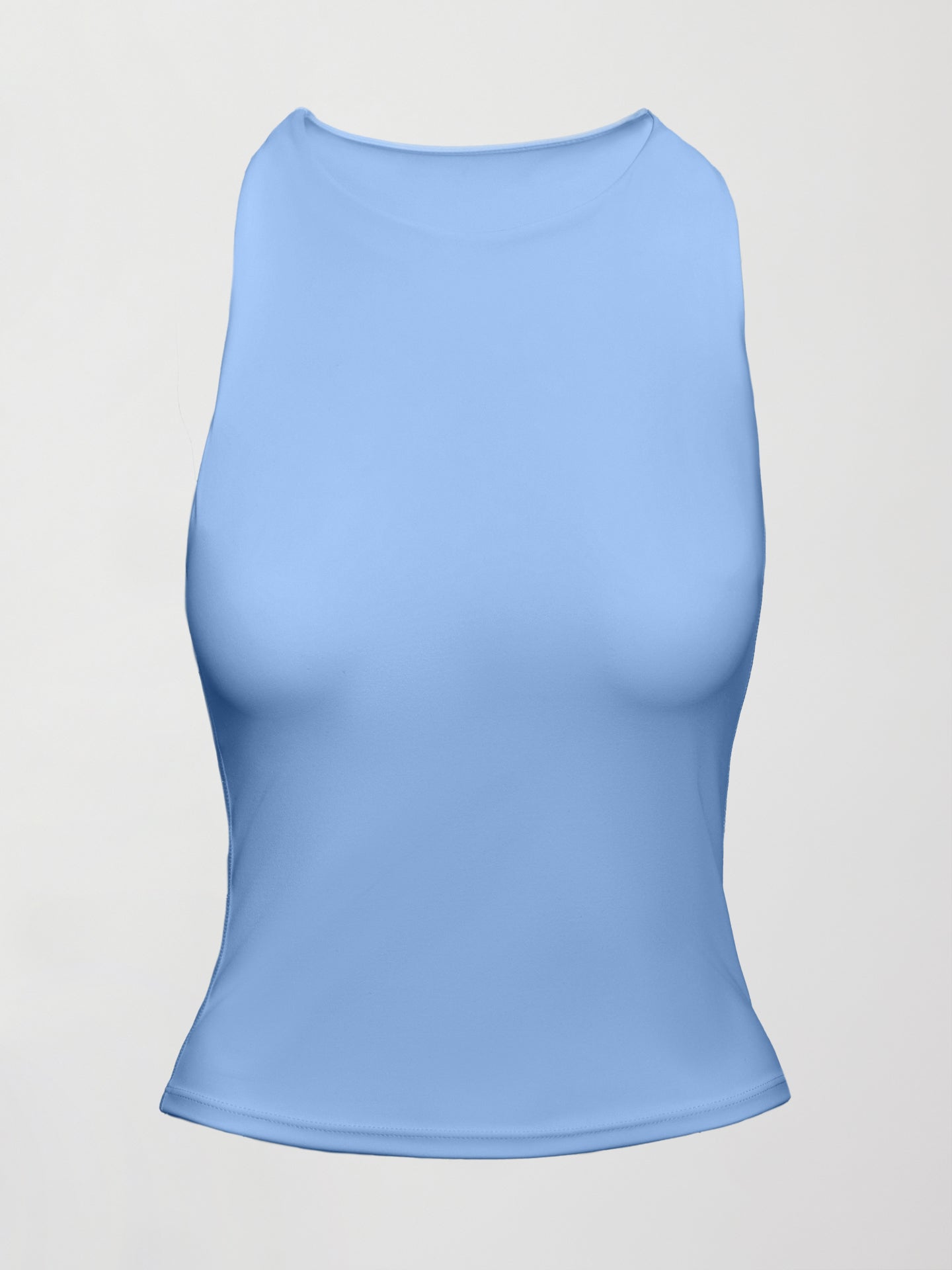 Carbon38 Racer High Neck Active Tank in Diamond Compression - Serenity