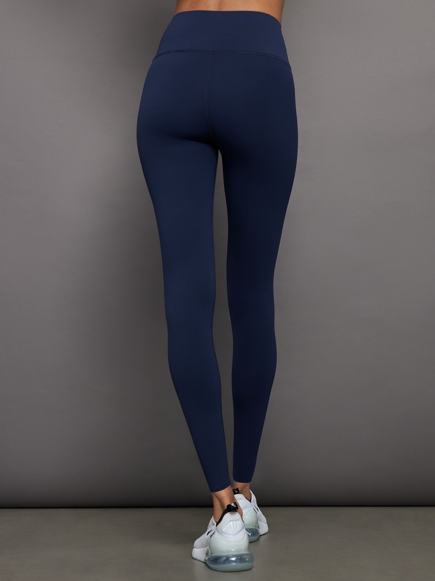 Carbon38 High Rise Full-Length Legging in Diamond Compression - Navy Blazer