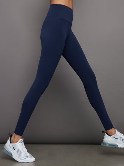 Carbon38 High Rise Full-Length Legging in Diamond Compression - Navy Blazer