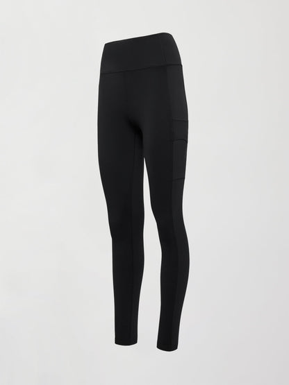 Carbon38 High Rise Pocket Legging in Diamond Compression - Black