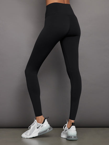 Carbon38 High Rise Full-Length Legging in Diamond Compression - Black