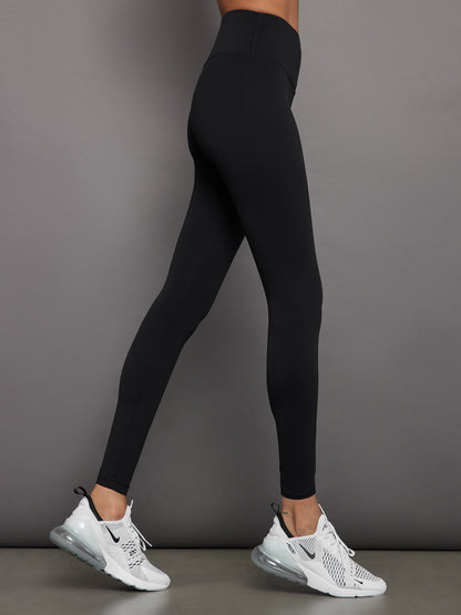 Carbon38 High Rise Full-Length Legging in Diamond Compression - Black