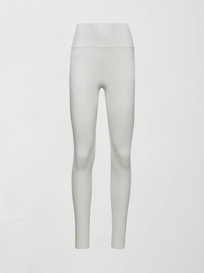 Carbon38 High Rise Full-Length Legging in Diamond Compression - Cloud Dancer