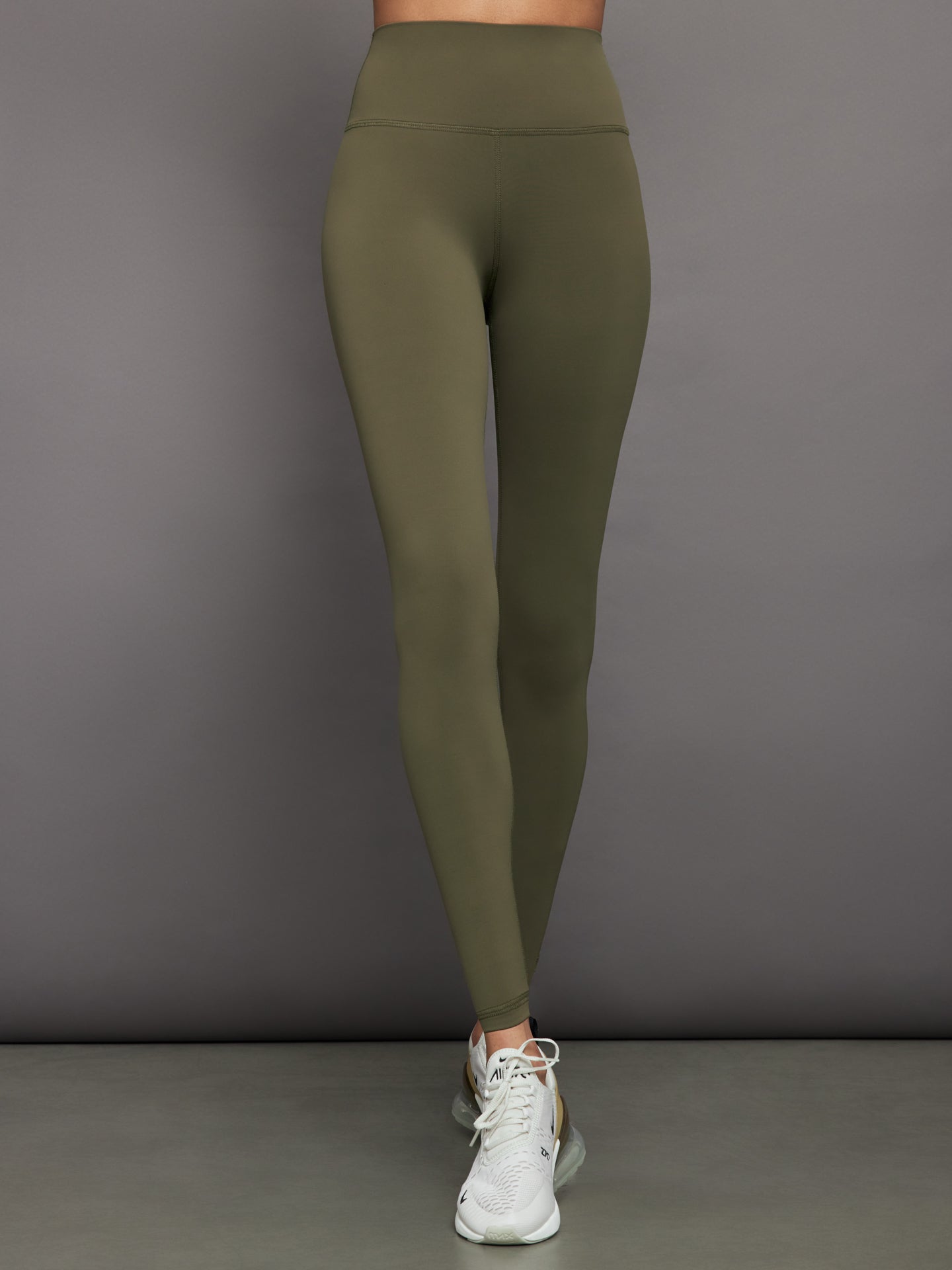 Carbon38 High Rise Full-Length Legging in Diamond Compression - Olive