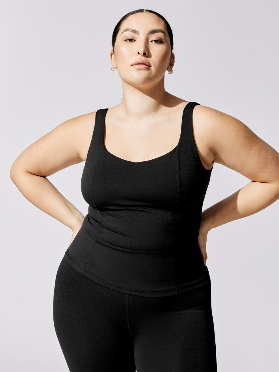 Carbon38 Tank In Diamond Compression - Black