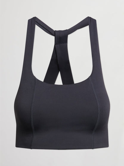 Carbon38 T Back Bra In Diamond Compression - Black