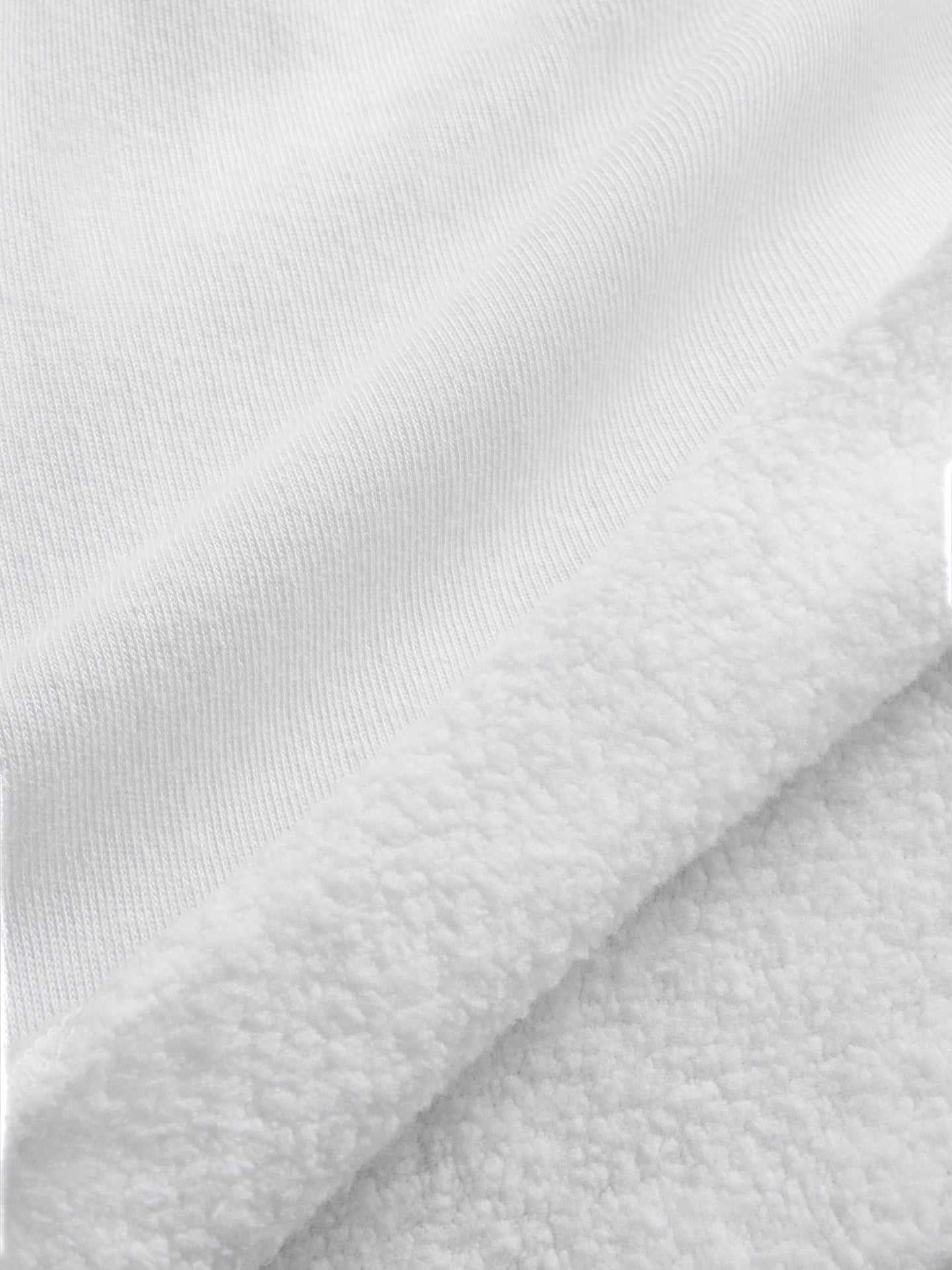 Carbon38 Crew Neck Sweatshirt in French Terry - White